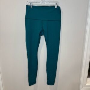 Women’s Lululemon Wunder Train High Rise Leggings Hunter Green 12